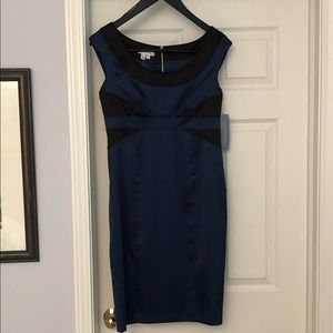 London Times Navy and Black Dress Size 10